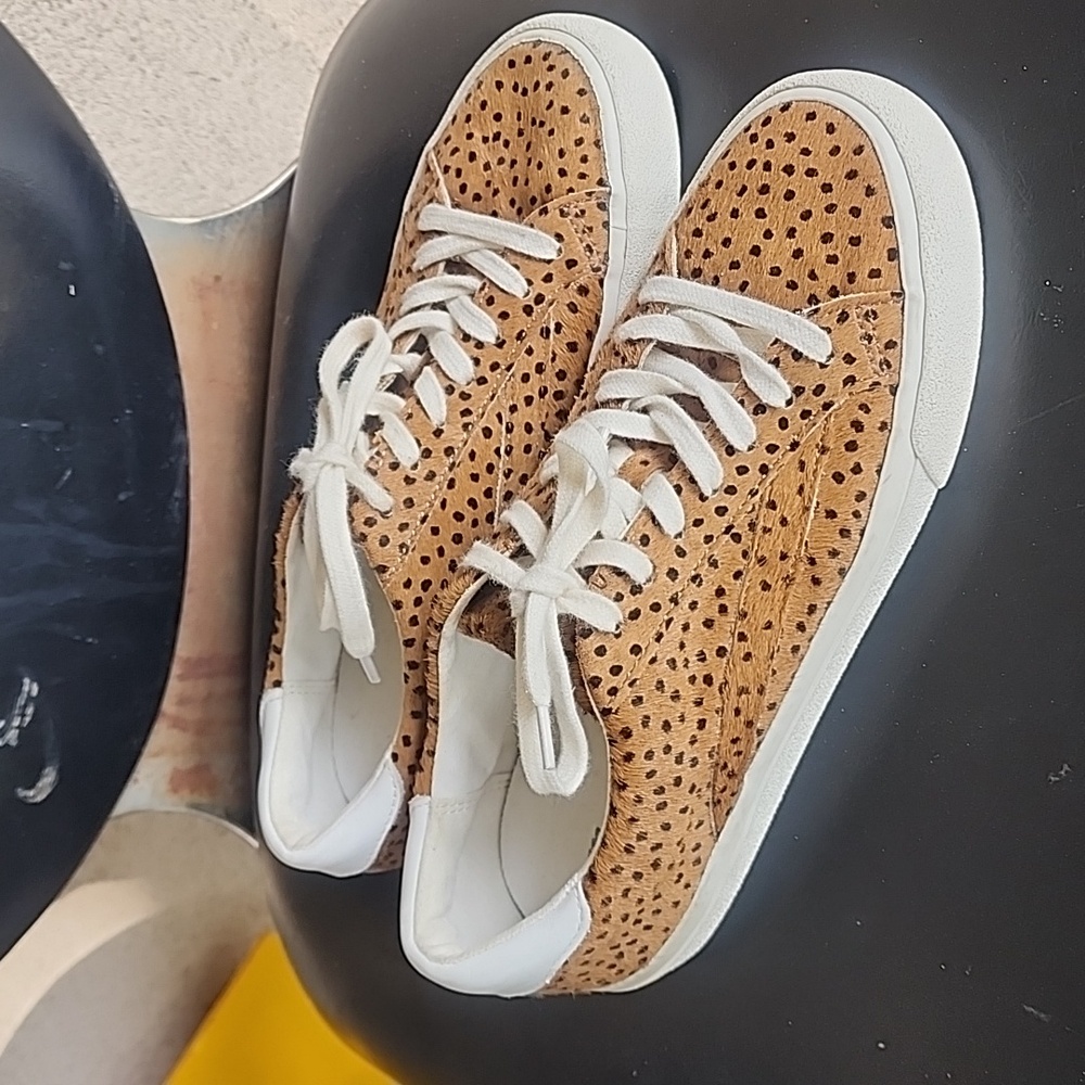 Madewell Womens‎ Calf Hair  Polka Dot Print Fashion/Casual Sneakers Size 7 Used